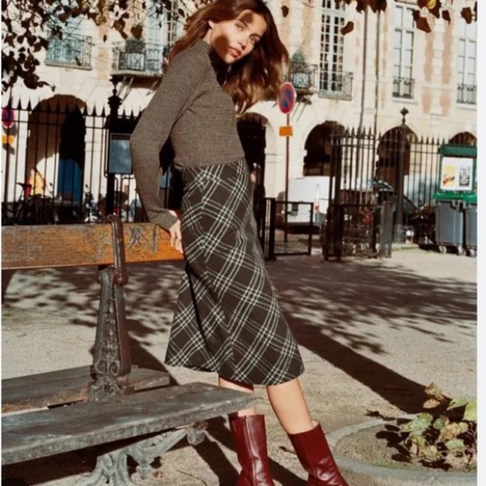 Rouje plaid skirt 38